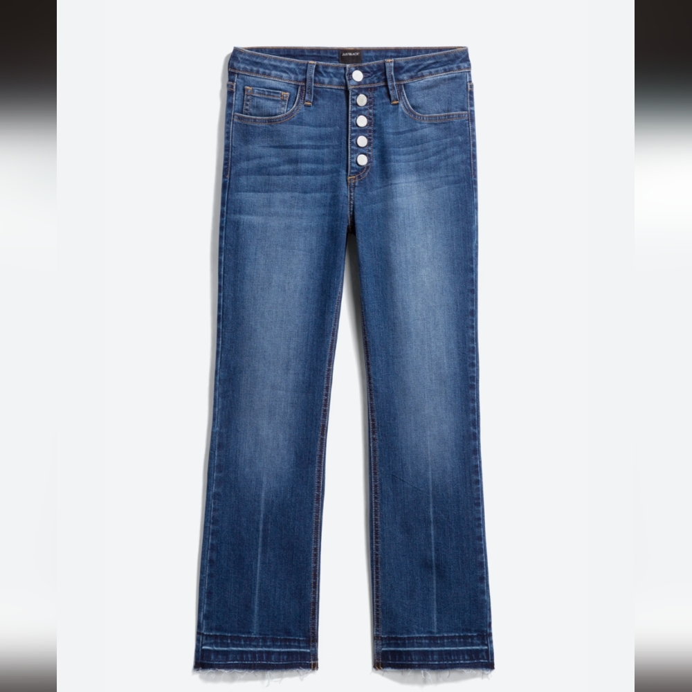 Robinson Button Front Release Hem Kick Flair